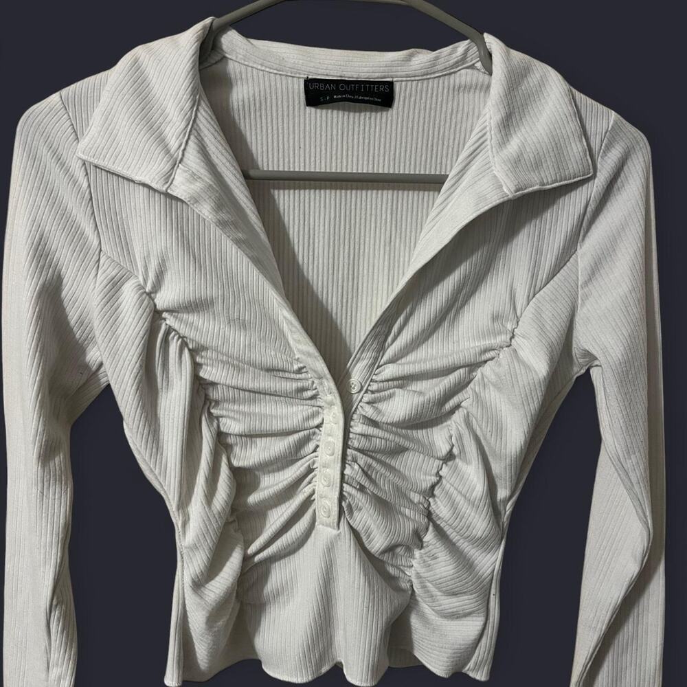 Urban outfitters white rouched